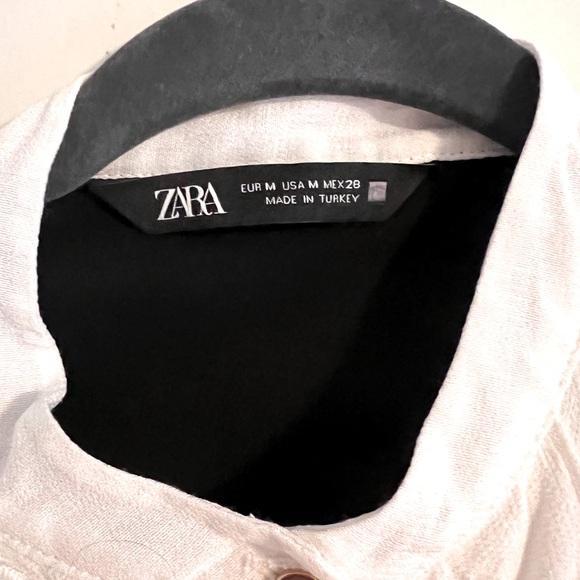 Zara ruffle shirt dress excellent condition size M - Picture 2 of 6